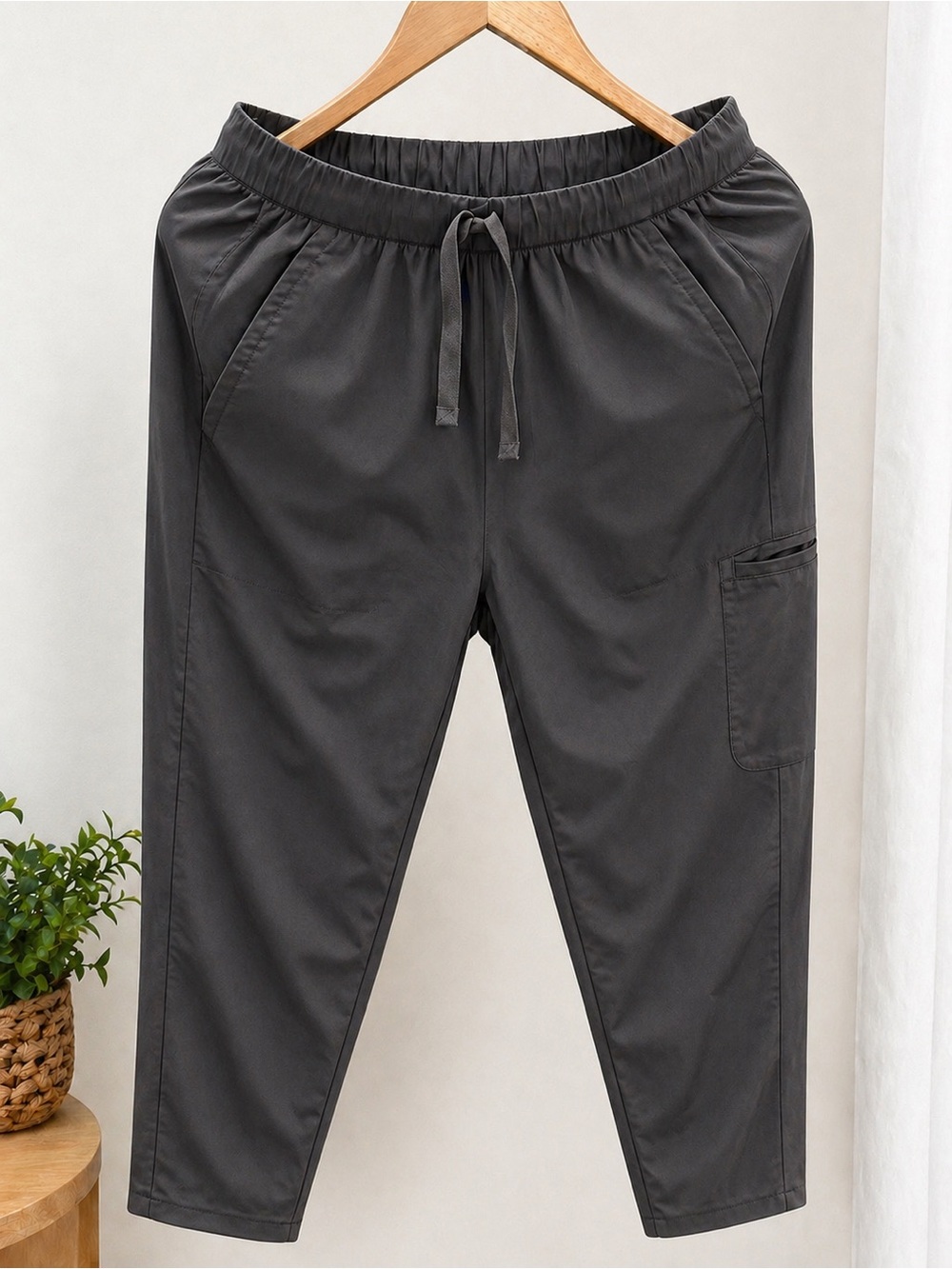 Scrubs & Beyond Comfort Straight Leg scrub pants: Charcoal Gray